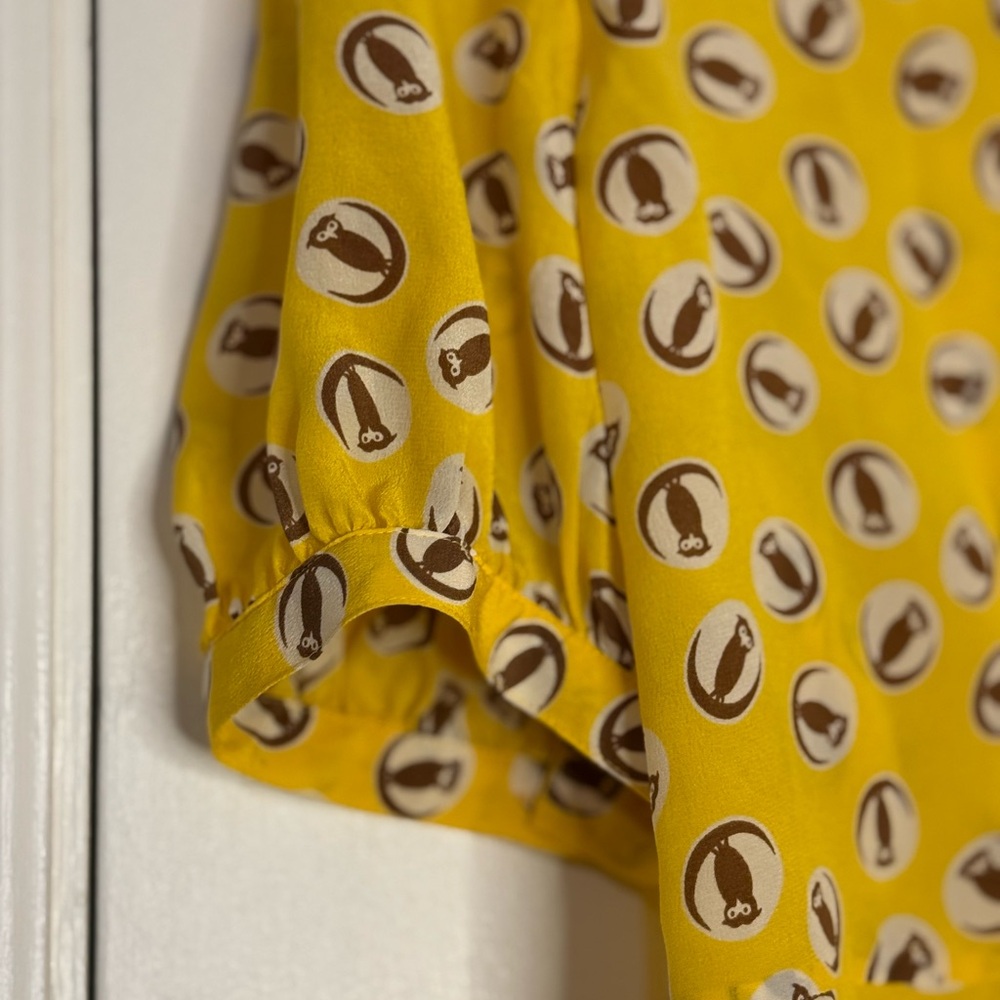 Girls From Savoy Silk Blouse Anthropologie - Picture 4 of 6
